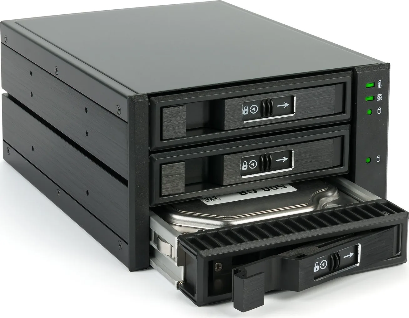Kieszeń Fantec BP-T2131, SAS & SATA backplane for 3x 3.5"/2.5" HDD/SSD, black