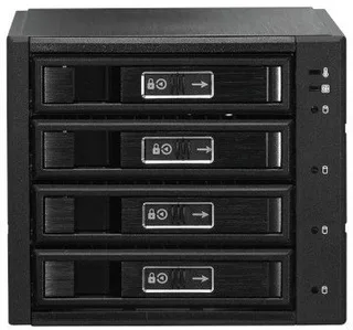 JOUJYE JJ-N-46TM unterstuetzt SATA3/SAS3 mit bis zu 12Gbps und kann bis zu 4 x 6,4cm/8,9cm 2,5 Zoll/3,5 Zoll HDD/SSD beherbergen