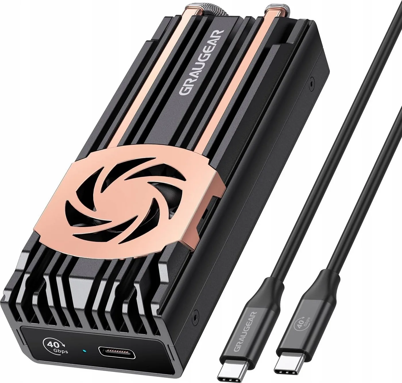 Obudowa Graugear Graugear Externes USB 4.0-Aluminiumgehäuse mit Lüfter