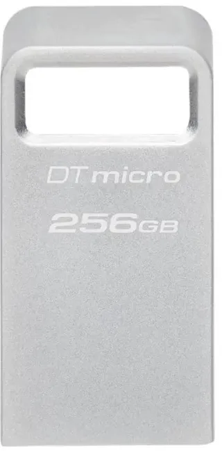 Pendrive Kingston Kingstonas | USB 3.2 atmintinė | DataTraveler micro | 256 GB | USB 3.2 | sidabras