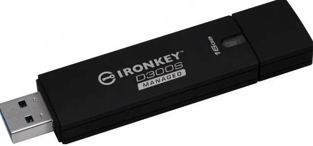 Kingston flash disk 16GB D300S 256-bit XTS ecnryption USB 3.0 (r/w: 165/22MB/s)