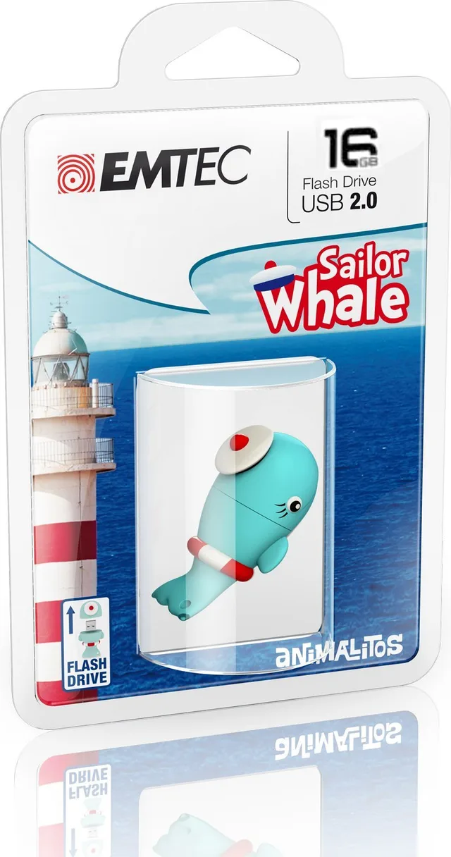 Emtec Sailor Whale pamięć USB 16 GB USB Typu-A 2.0 Niebieski