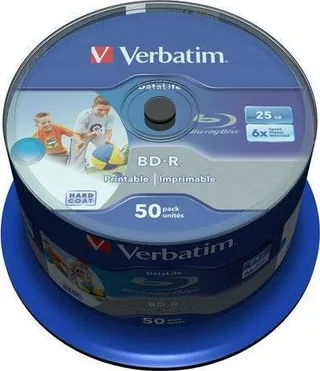 Verbatim BD-R Verbatim 25GB X6 printable Datalife (Cake 50)