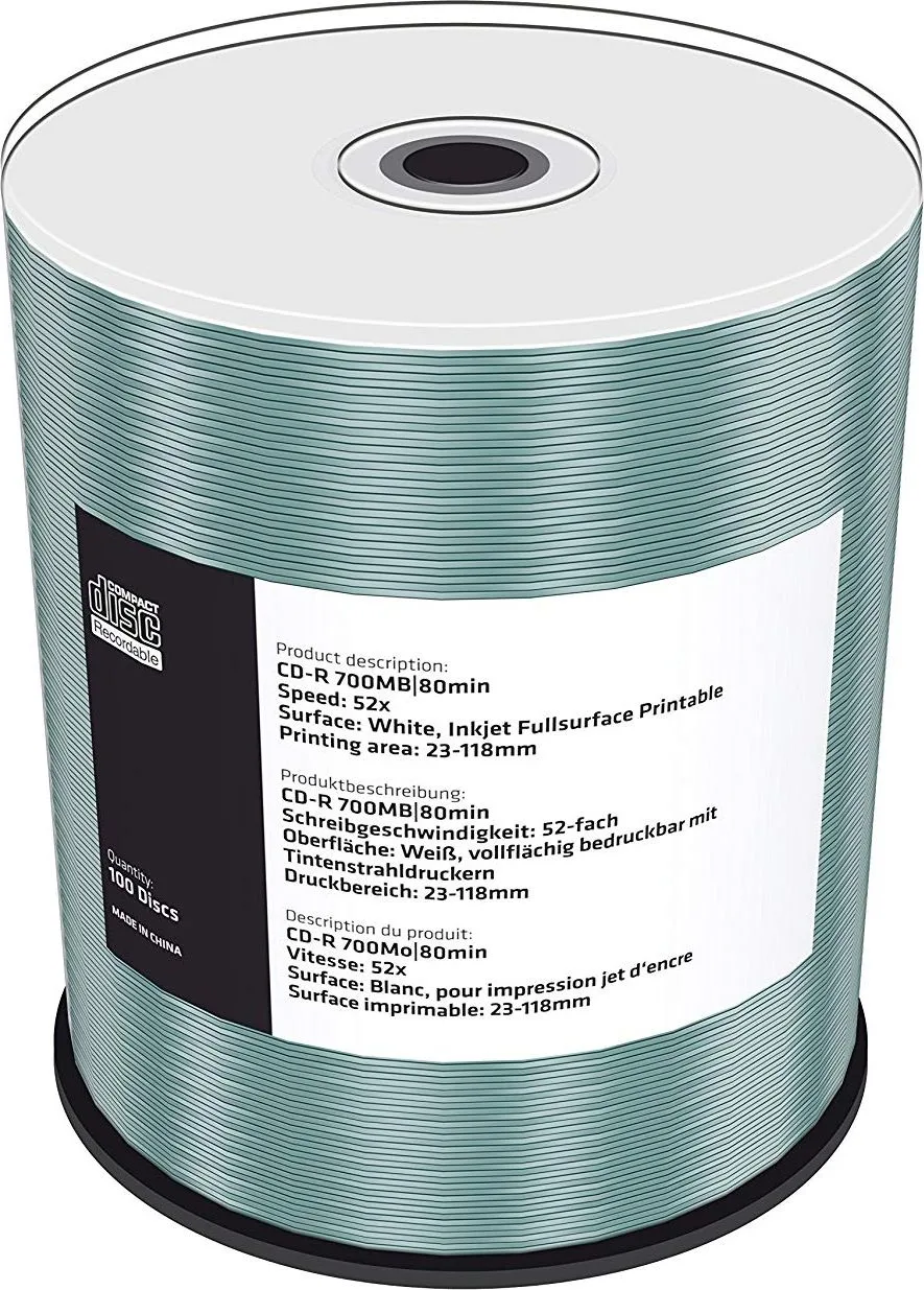 MediaRange CD-R 700 MB 52x 100 sztuk (MRPL505-C)