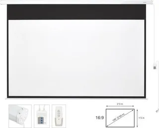 Fonestar Fonestar PPEL-16106-BA - Elektryczny ekran projekcyjny 16:9, 106", pilot w zestawie