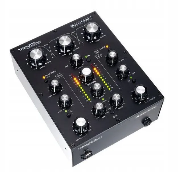 Omnitronic TRM-202 MK3 2-kanałowy Mikser Obrotowy dla DJ-ów Nowy