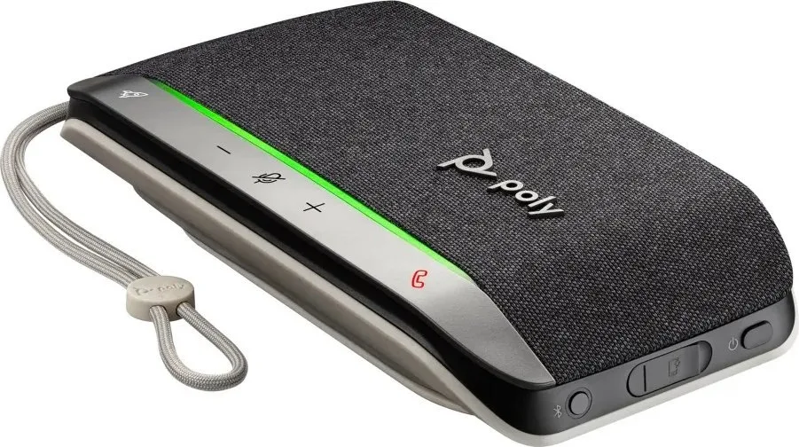 POLY Sync 20+ MS Teams Wireless Speakerphone, USB-A BT600, Silver