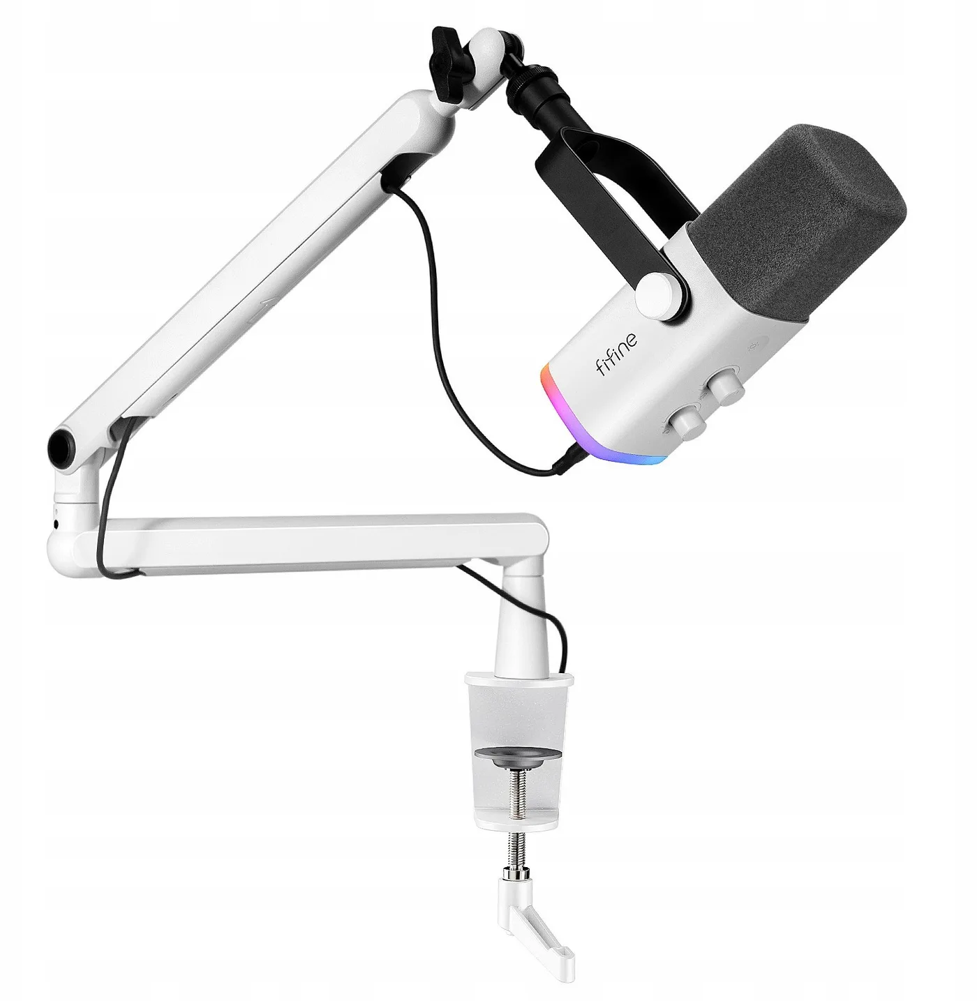 Mikrofon Fifine Mikrofon studyjny dynamiczny Fifine TAM8W XLR/USB z pantografem