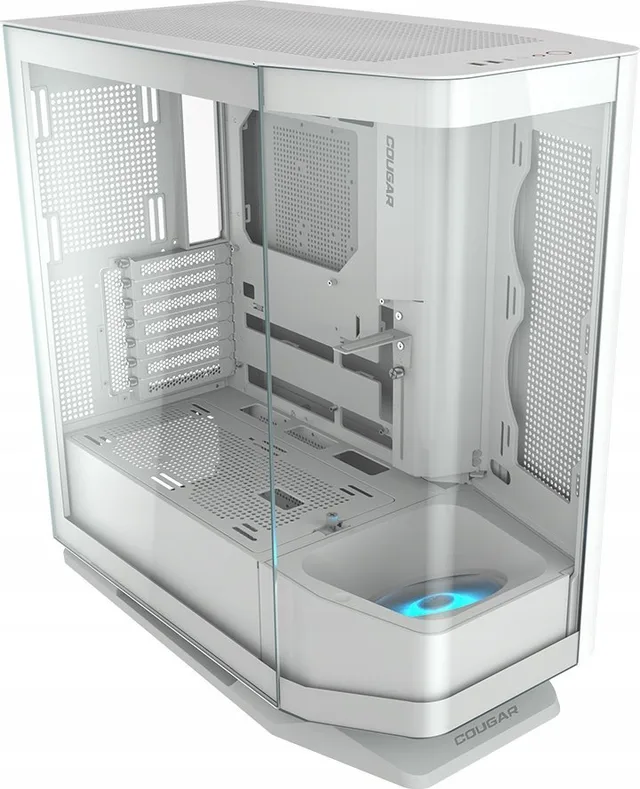 Komputer Cougar COUGAR | FV270 White | PC Case | Mid tower / Tempered, Curved Glass Perimeter / Quick Detachable Air Filters / U