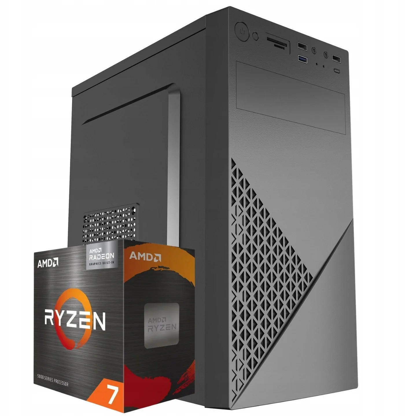 Komputer Pix Protask V5 AMD Ryzen 7 32GB DDR4 512GB SSD DVD Windows 11