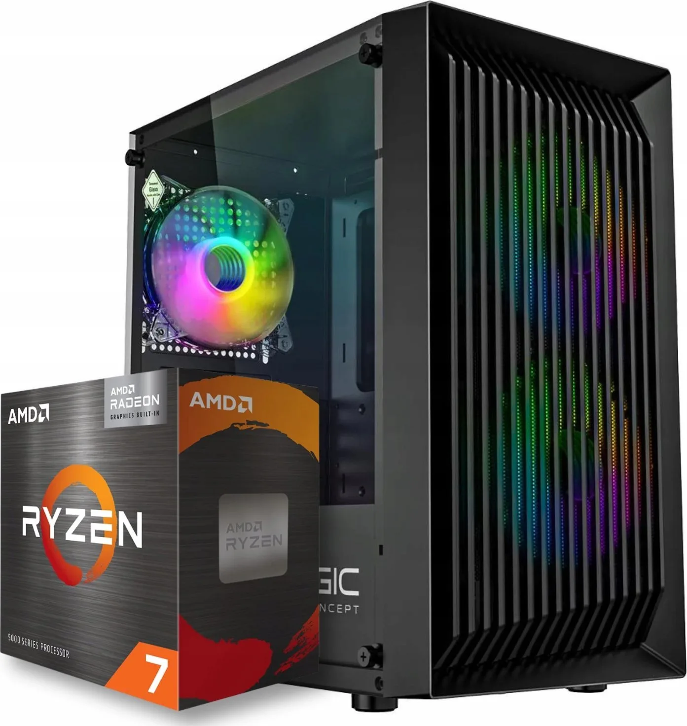 Komputer BSG Venom V1 AMD Ryzen 7 16GB DDR4 512GB SSD Windows 11