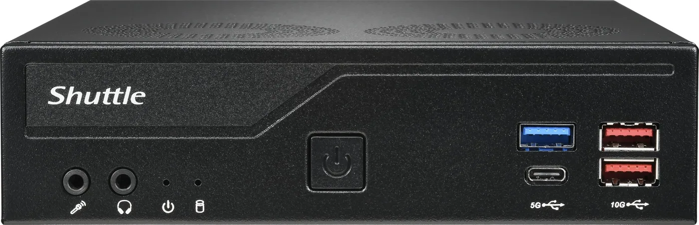 Komputer Shuttle Shuttle DH770 komputer typu barebone Wielkość PC 1.35L Czarny Intel H770 LGA 1700