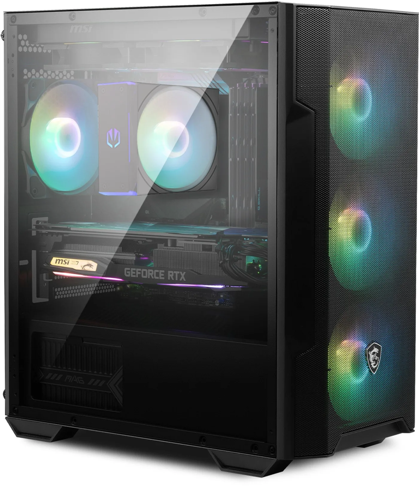 Powered by MSI Advanced Core i5 12400F 5700X RTX 5060 32GB SSD 1TB WIFI6 BT5 W11 DLSS 4