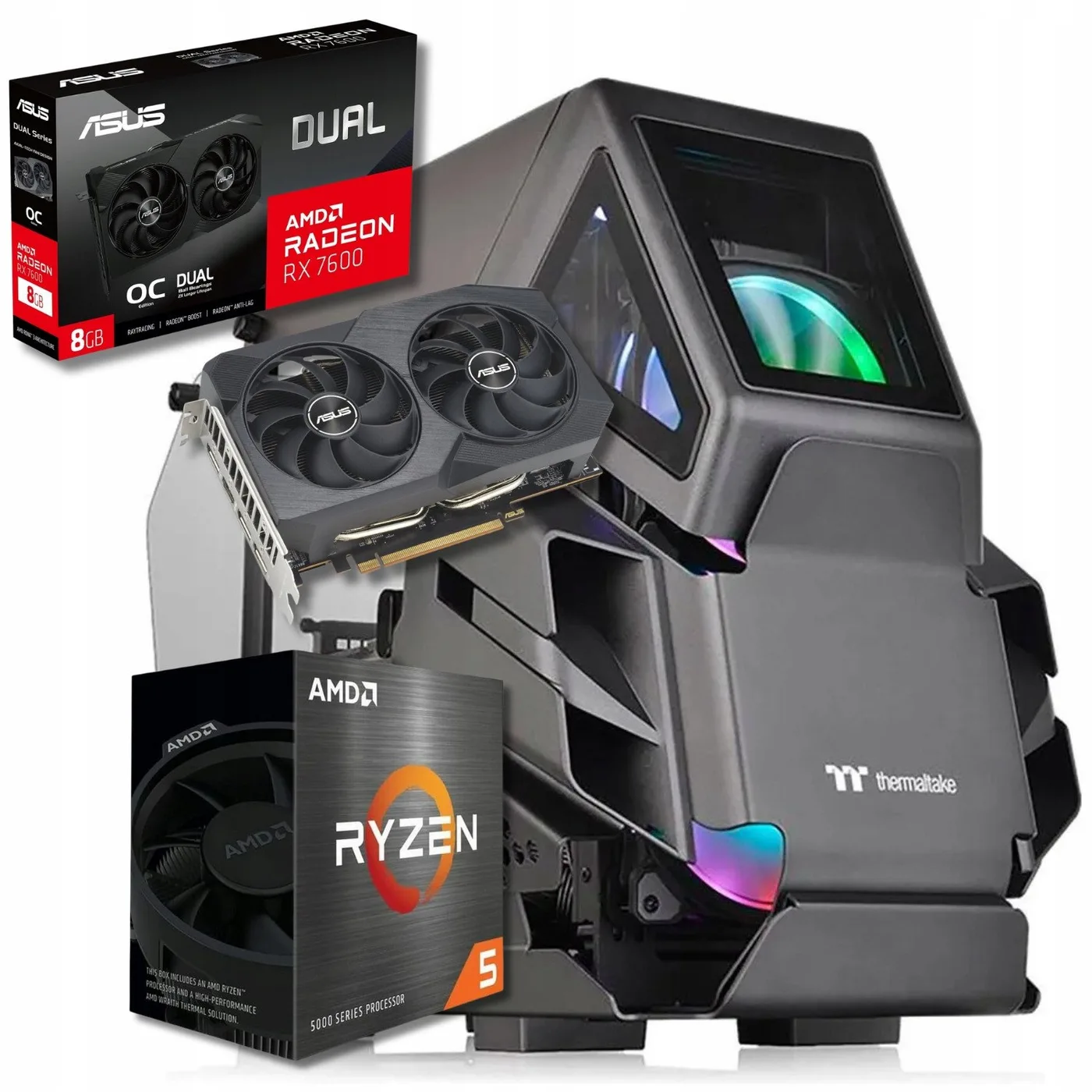 Komputer BSG Raptor V15 AMD Ryzen 5 AMD Radeon RX 7600 32GB DDR4 1000GB SSD Windows 11