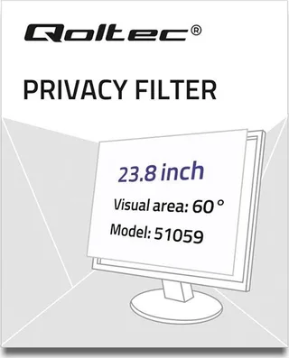Filtr Qoltec prywatyzujący RODO 23.8 cala 16:9 (AKQTAVI00100)