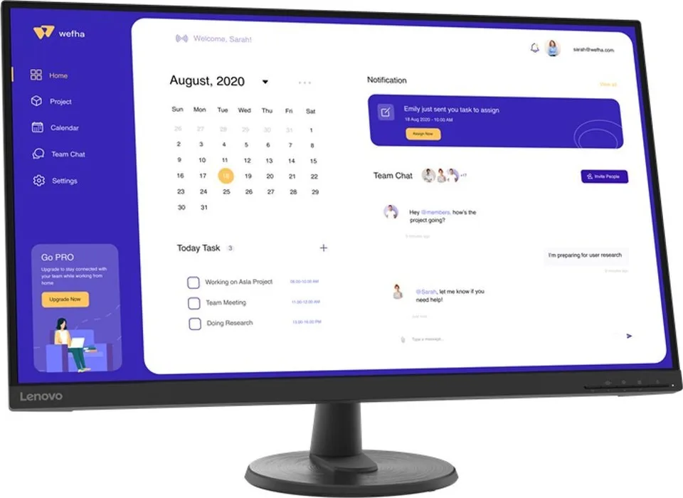 Monitor Lenovo C32u-40 (63DAGAT2EU)