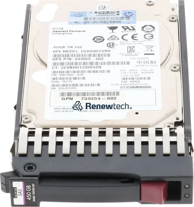 Dysk serwerowy HP 450GB 2.5'' SAS-2 (6Gb/s)  (730708-001)