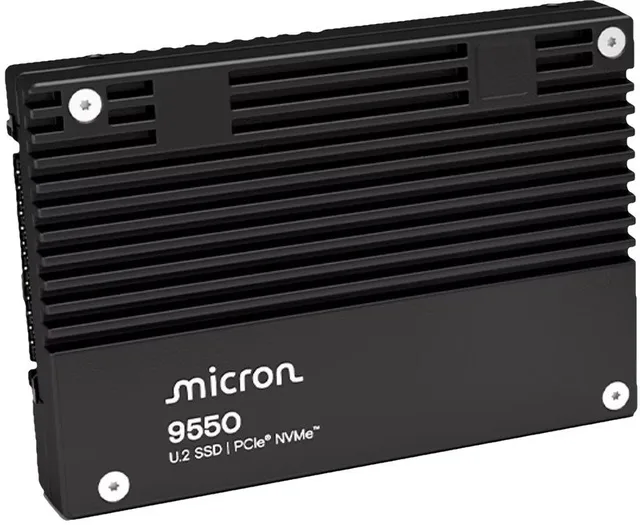 Micron 9550 PRO - SSD - Enterprise, Read Intensive - verschlusselt - 3.84 TB - intern - 2.5" (6.4 cm) - U.2 PCIe 5.0 x4 (NVMe) -