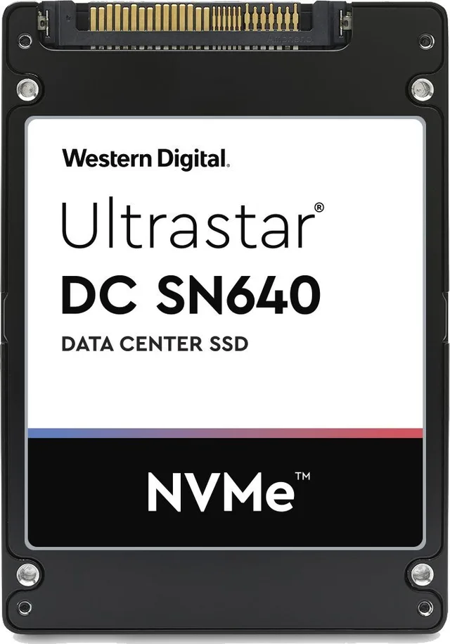 Dysk serwerowy WD Ultrastar DC SN640 3.84TB U.2 PCI-E x4 Gen 3.0 NVMe  (0TS1929)