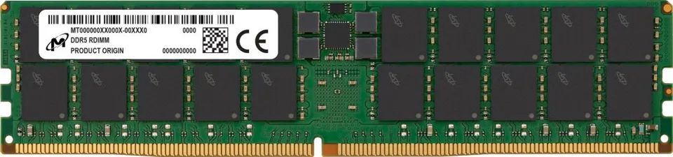 Pamięć serwerowa Micron DDR5, 64 GB, 4800 MHz, CL40 (MTC40F2046S1RC48BA1R)