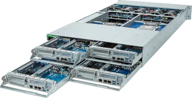 Serwer Gigabyte Gigabyte Barebone H273-Z80 (rev. AAW1) 2U Dual Sockel SP5 6NH273Z80DR000AAW1