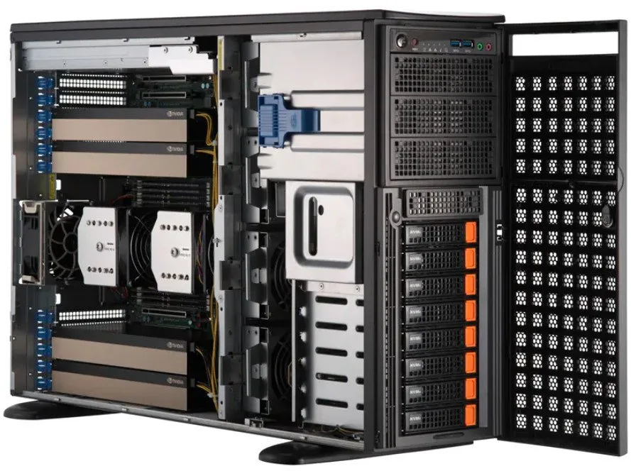 Supermicro Barebone GPU SuperServer 4U Dual Sockel 4677 SYS-741GE-TNRT -