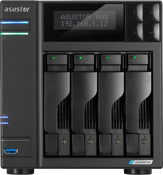 Serwer plików Asustor Asustor LOCKERSTOR 4 Gen2 (AS6704T) NAS Komputer stacjonarny Przewodowa sieć LAN Czarny N5105