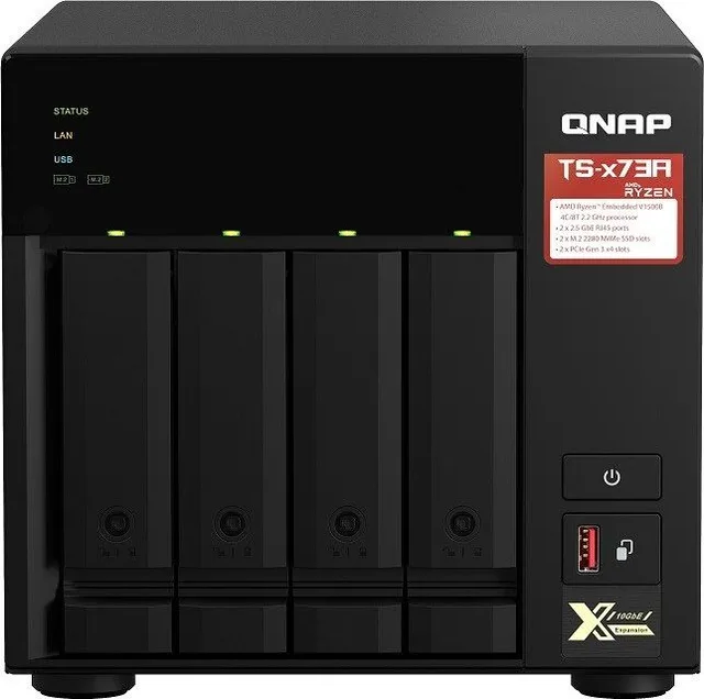 Serwer plików Qnap TS-473A / 4x 1 TB HDD