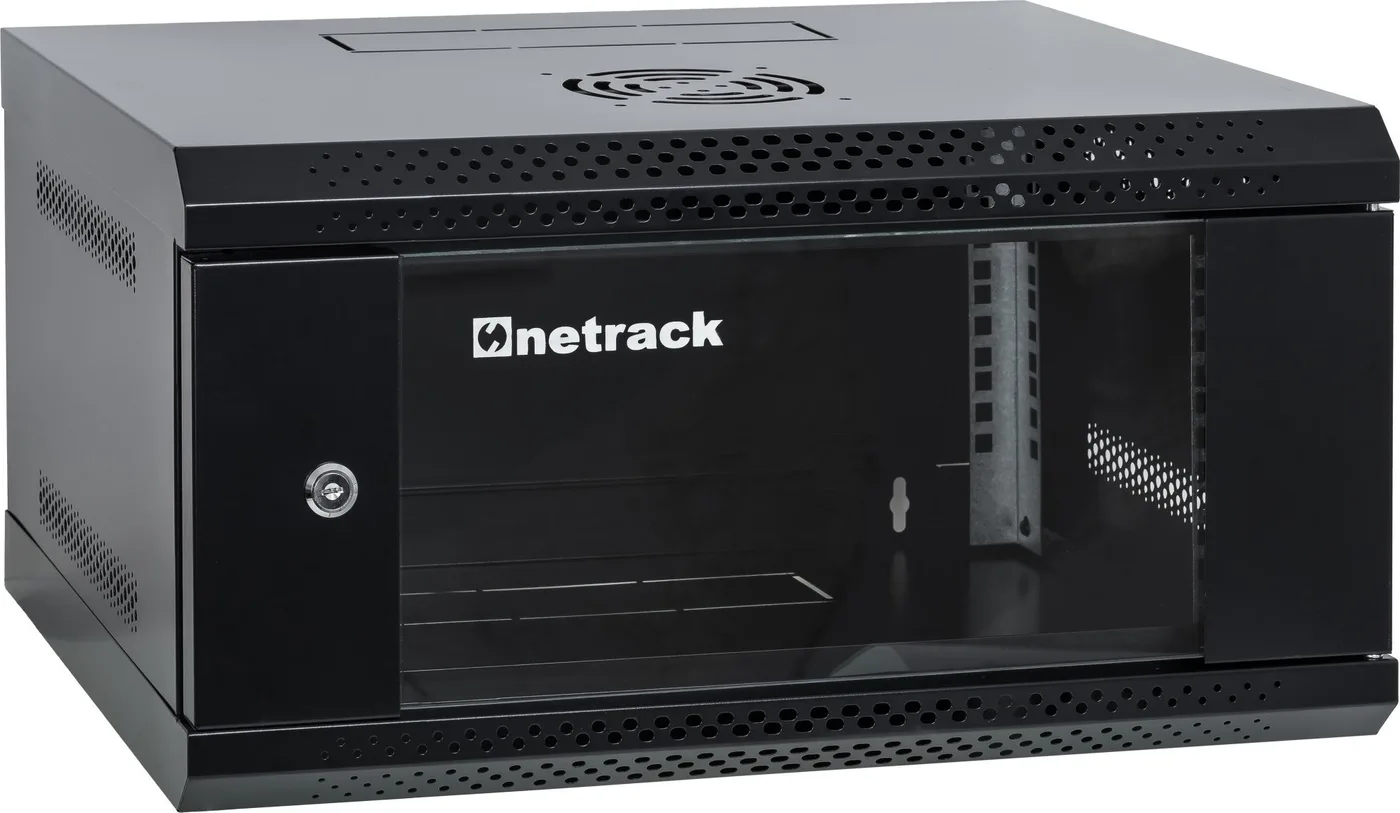Szafa serwerowa wisząca RACK 19" 4U 400mm Netrack ECO-Line czarna
