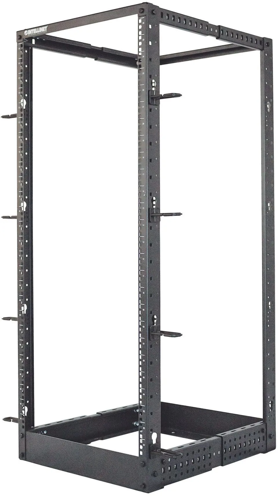 INTELLINET 48,3cm 19Zoll Laborgestell 48HE 4-Pfosten 559 bis 1023 (T) x 515 (B) x 2273 (H) mm unmontiert schwarz