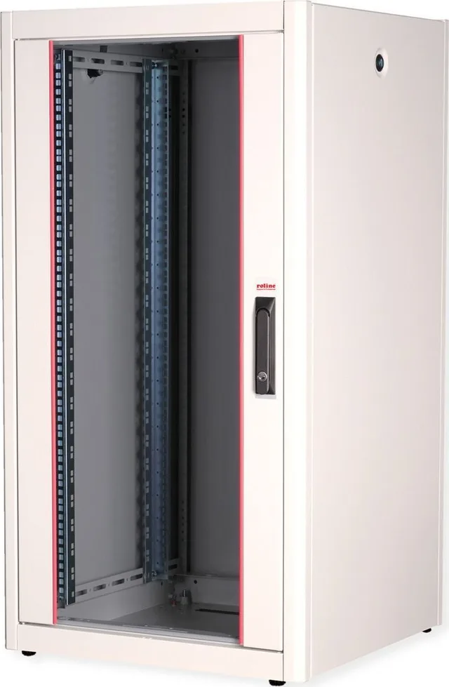 Szafa Roline ROLINE Netzwerkschrank Basic 48,26cm 19Zoll 22 HE 600x600 BxT Glast�r grau