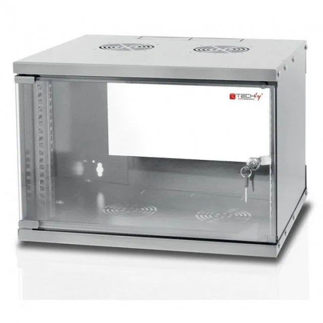 Szafa Techly 108194 Szafa wisząca rack 19" 9U 500x320, zmontowana, szara