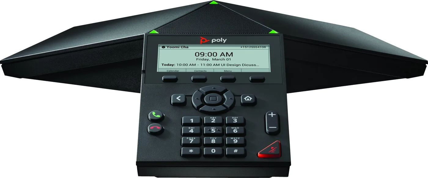 Terminal sieciowy HP Poly Trio 8300 - VoIP-Konferenztelefon - mit Bluetooth-Schnittstelle mit Rufnummernanzeige/Anklopffunktion