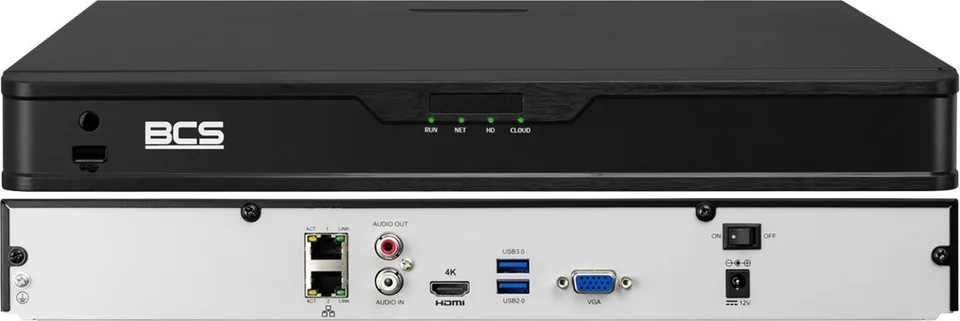 Rejestrator BCS Rejestrator IP BCS-P-NVR1601-4KE-III 16 kanałowy 4K