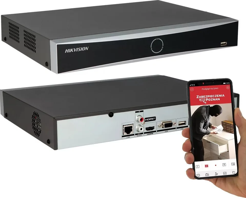 Rejestrator Hikvision REJESTRATOR IP DS-7608NXI-K1 8 KANAŁÓW ACUSENSE Hikvision