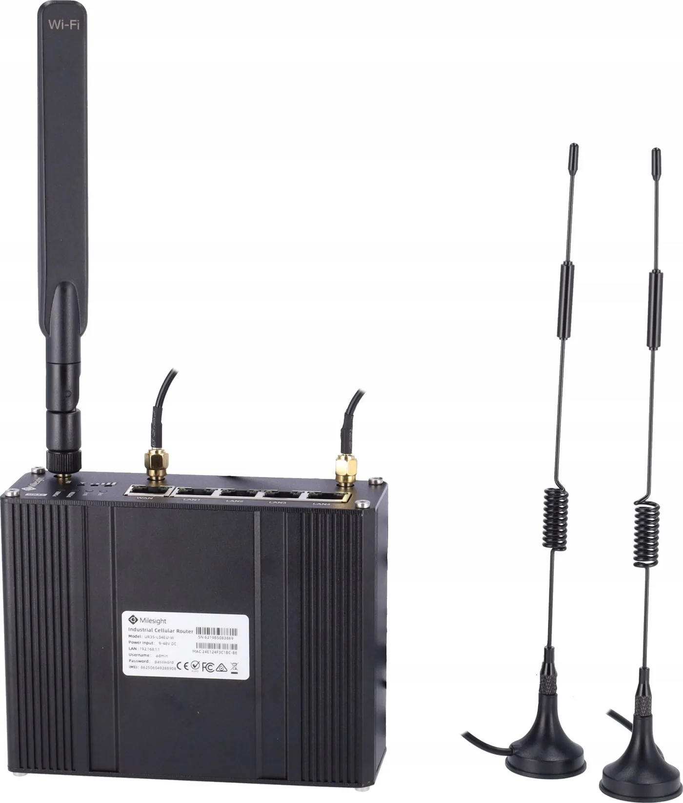 Router MILESIGHT IoT Milesight Industrial Cellular Router 3G 4G Wi-Fi
