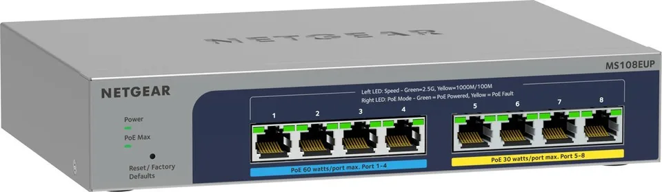 Switch NETGEAR MS108EUP-100EUS