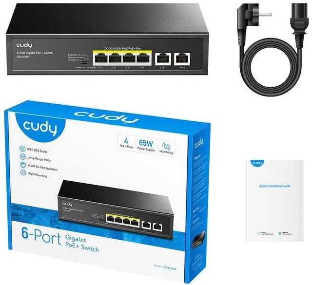 6P Cudy GS1006P PoE+