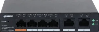 Switch Dahua Technology DAHUA Switch||CS4006-4ET-60|Type L2|Desktop/pedestal|PoE ports 4|CS4006-4ET-60