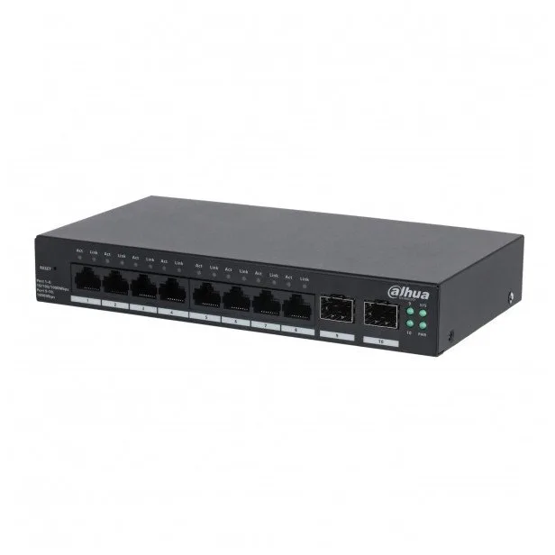 Switch zarządzalny Dahua CS4210-8GT 8x1GbE 2xSFP uplink