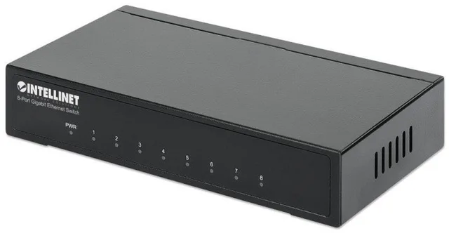 Switch Intellinet Network Solutions Gigabit 8x 10/100/1000 Mbps RJ45 Desktop Metalowy (530347)