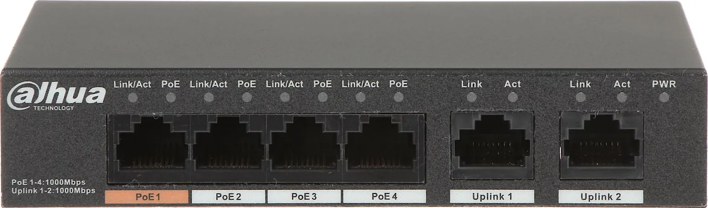 Switch Dahua Technology PFS3006-4GT-60-V2