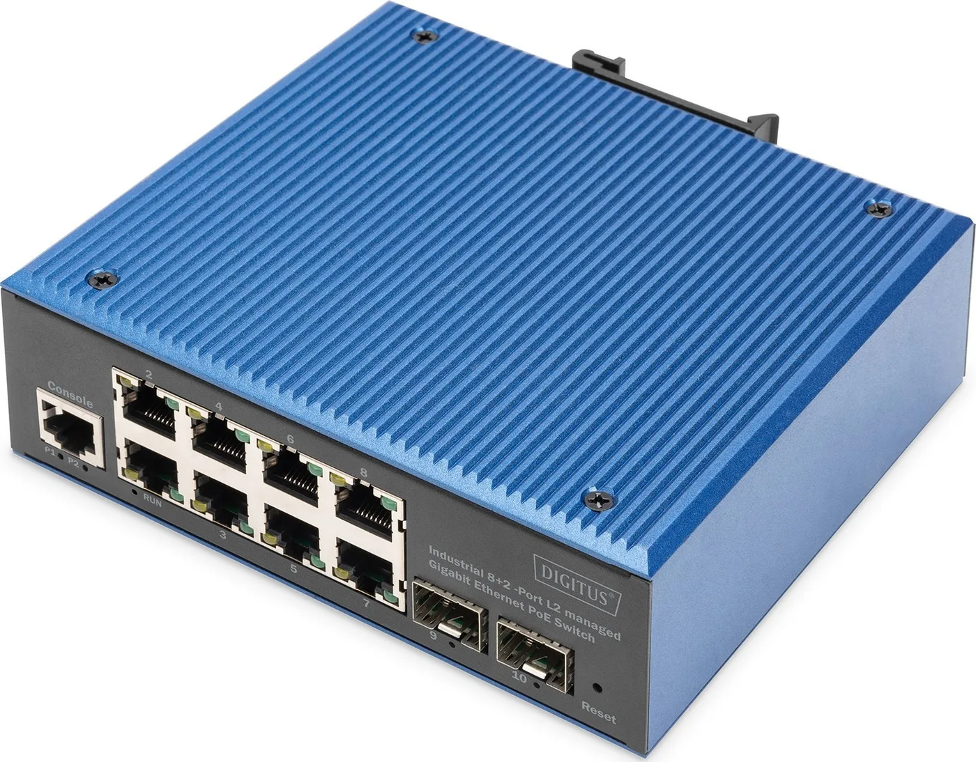 Switch Digitus DIGITUS Switch 8+2-Port L2 managed Gigabit Ethernet PoE