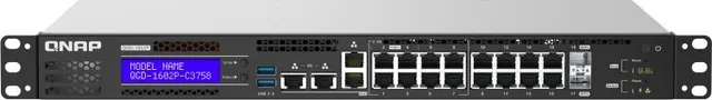 Switch Qnap QNAP QGD-1602 Zarządzany L2 Gigabit Ethernet (10/100/1000) 1U Czarny, Szary