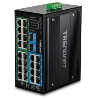 Switch TRENDnet TRENDnet Industrie Switch 26Port Gbit PoE+ Metall DIN-Rail