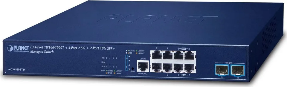 Switch Planet PLANET L3 4-Port GE MGS-6320-8T2X