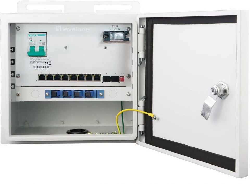 Switch LevelOne LevelOne Switch 10x GE OSW-1031, 8x Outputs 802.3at/af  PoE