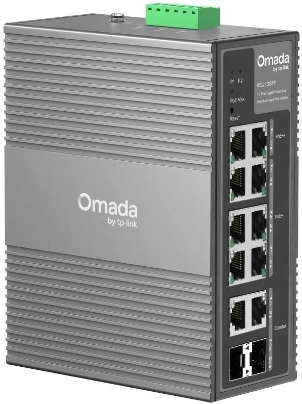 Omada IES210GPP 10-Port Gigabit Industrial Easy Mgd PoE Switch