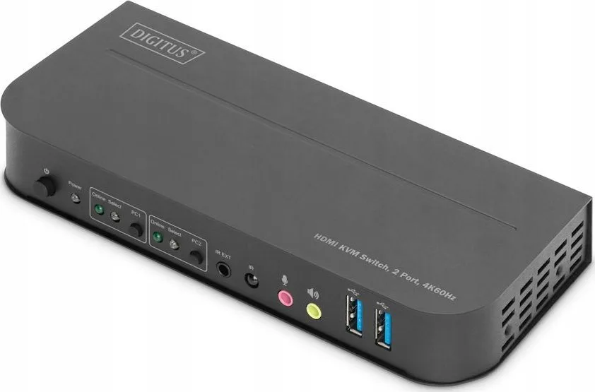 Switch Digitus DIGITUS KVM Switch 2x1 HDMI HDMI Out USB 4Kx2K 60Hz