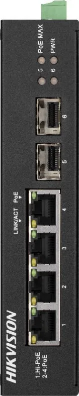 Switch Dahua Technology SWITCH POE DS-3T0506HP-E/HS 4-PORTOWY SFP Hikvision